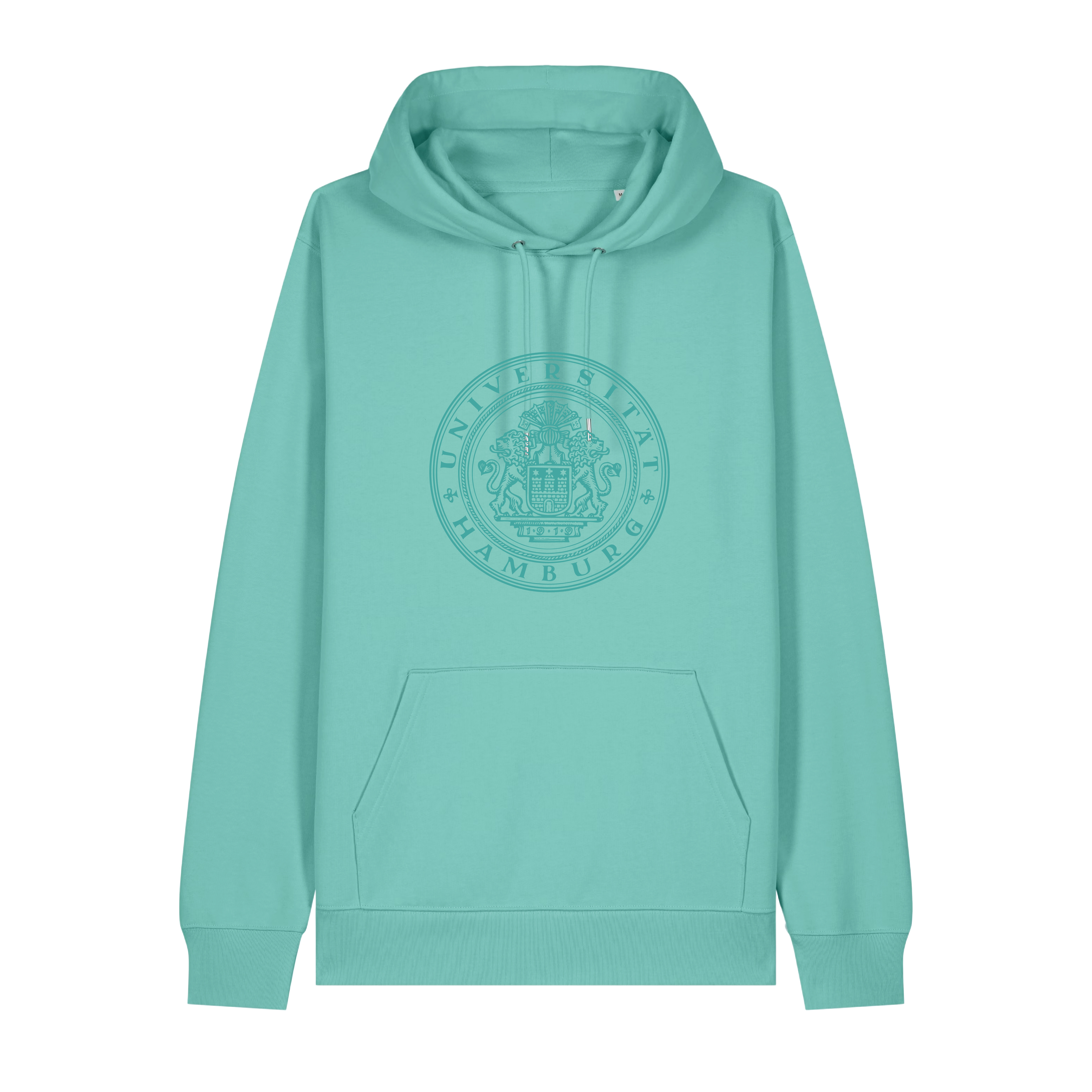 Hoodie Ton in Ton - Pool Blue