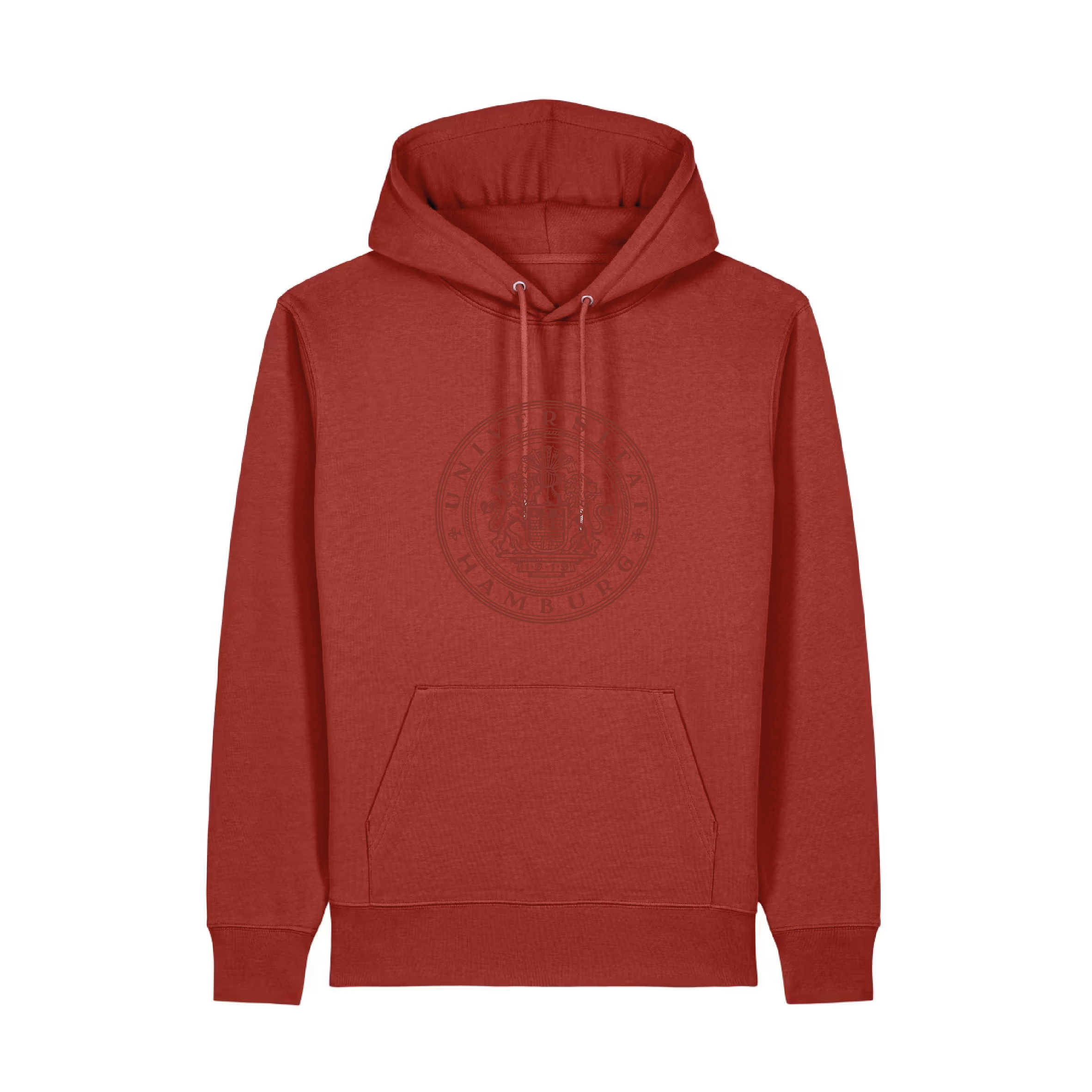 Hoodie Ton in Ton - Earth Red